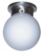 Trans Globe 3606 BN - 1LT FLUSH- 6"" GLOBE- OPAL